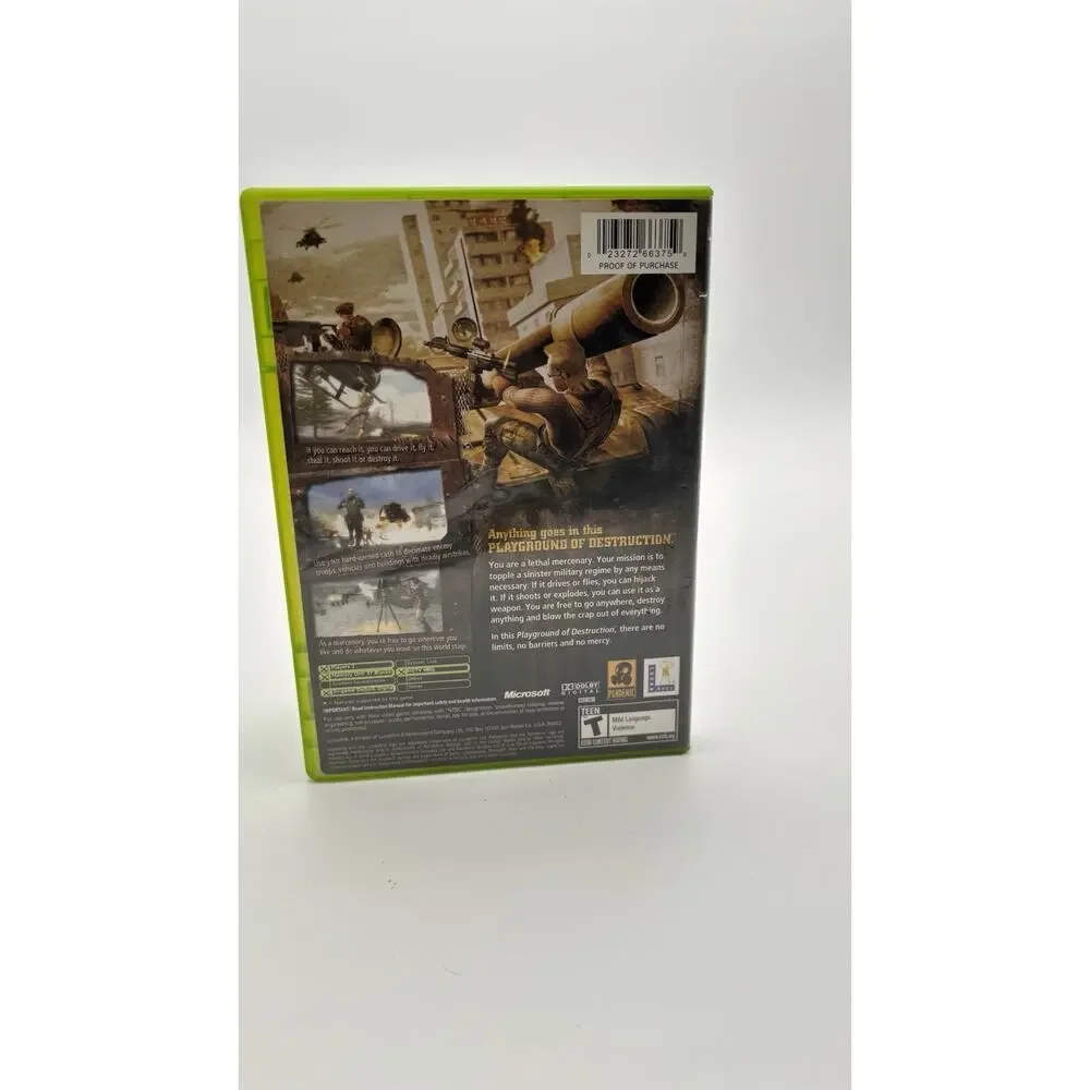Mercenaries: Playground of Destruction w/ Registration (Xbox, 2005) Cib - Tested